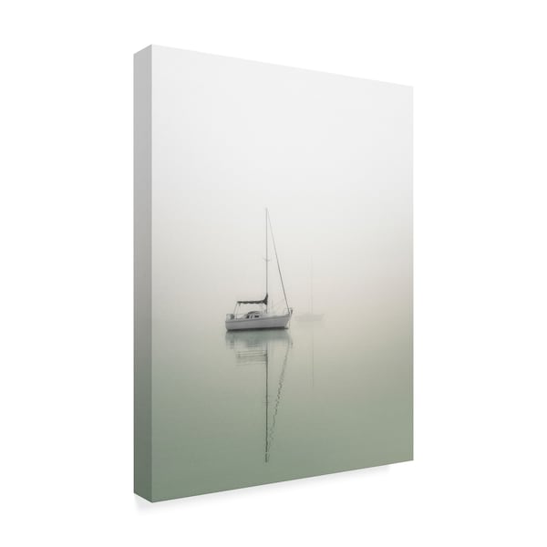 Nicholas Bell Photography 'Sailboats On Calm Lake' Canvas Art,24x32